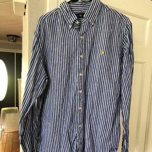 Striped Ralph Lauren Men's Button Down Shirt
